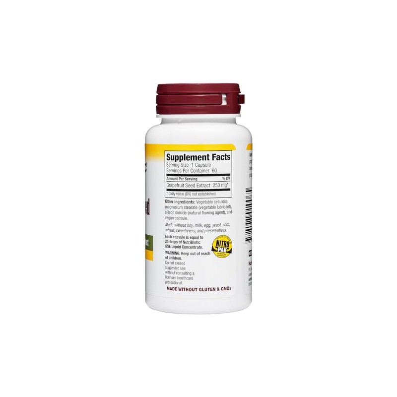 Nutribiotic Gse Capsules Caps, 250 Mg, 60 Count