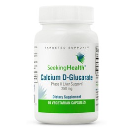 Seeking Health Calcium D-Glucarate, 250 mg, Supports Healthy Detoxification Processes, Supports Cellular Health and Inflammatory Responses, Vegetarian (60 Capsules)*