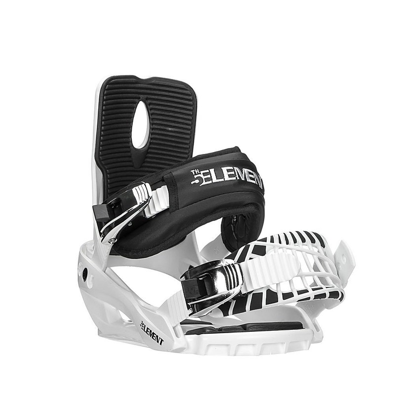 5th Element Stealth 3 Snowboard Bindings (White-Small)