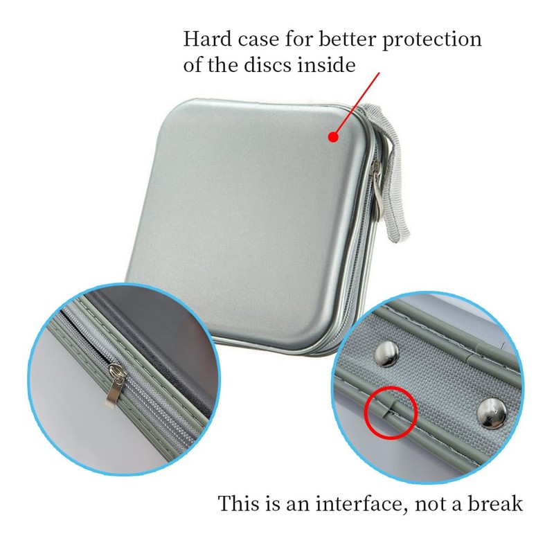 ONEBO 1pc Capacity 40 Portable CD Bag