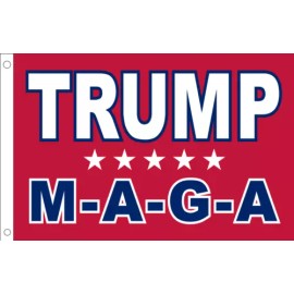 RFCO 3X5 TRUMP 2024 M A G A RED TRUMP IS INNOCENT INDICTMENT US USA MAGA FLAG BANNER