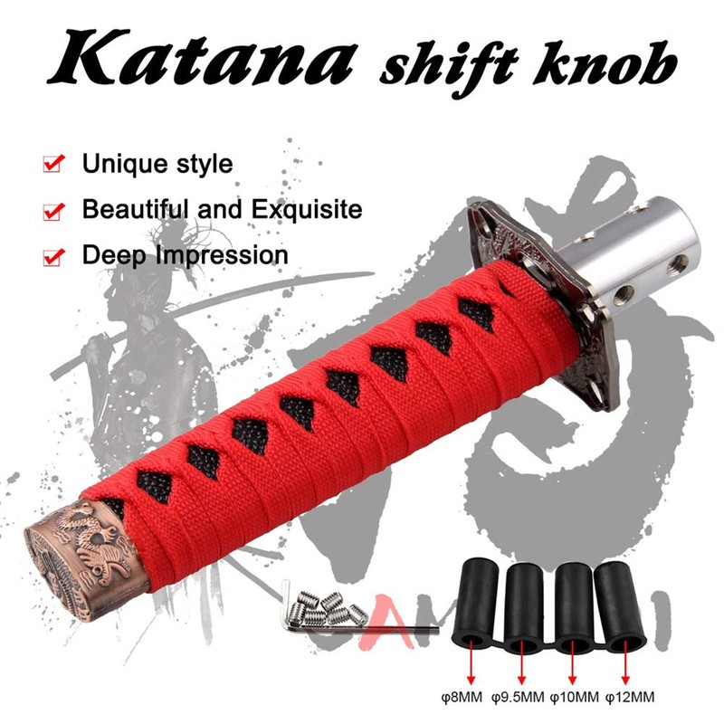 RYANSTAR Gear Shift Knob Sword Shift Knobs Katana Samural Shift