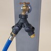 Dramm High Flow Twin Shut Off Valve with Full Water