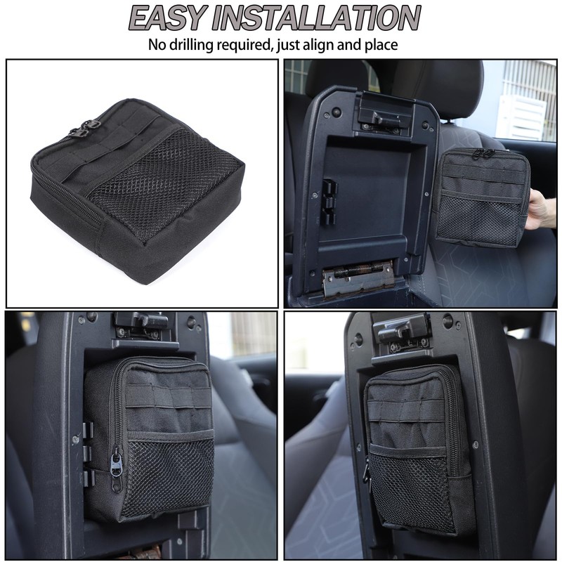 Lcojicep Center Console Hidden Organizer Bag Compatible Compatible with Tacoma