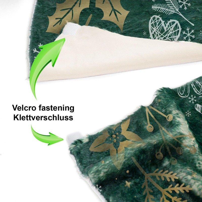 Christmas Tree Skirt Under Christmas Tree Large 120 cm Diameter