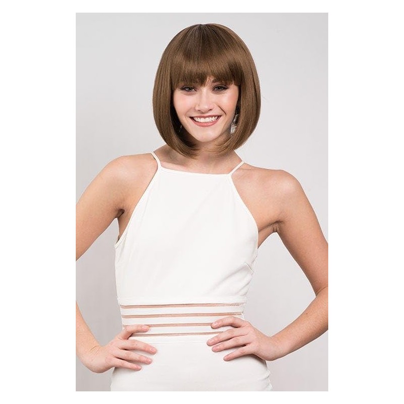 Brown inverted bob wig: Colette chestnut brown #8