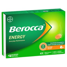 Berocca Energy Orange Effervescent Tablets 45 Pack