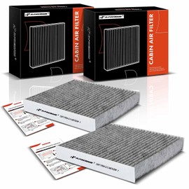 A-Premium 2 filtros de aire de cabina con carbón activado compatible con Fiat 500 2012-2019, reemplaza # 68096453AA