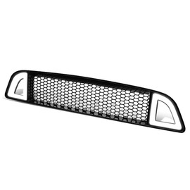 Auto Dynasty Sequential LED DRL Light Bar Honeycomb Mesh Front Upper Bumper Grille Compatible with Ford Mustang Base GT 13-14