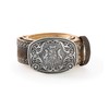 Traditional Costume Belt with Embroidery - Genuine Leather Belt, Original