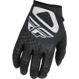 Fly Racing Youth Kinetic Sym Gloves (Black/White, Youth Large)
