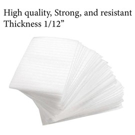 50 Cushion Foam Pouches 7-1/2" X 12", Foam wraps cup pouches, Protect mug, Glasses, China, and Dishes, Packing supplies, Packing Cushioning Supplies for Moving (50 PACK) (50 Count)