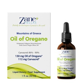Zane Hellas 70% Oregano Oil Greek Essential Oil of Oregano 86% Min Carvacrol 112mg Carvacrol 30ml