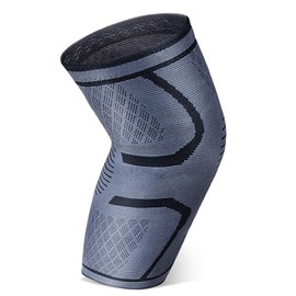 YOTECE Knee Supporter, Pain, Thin, Sports, Volleyball, Mountain Climbing, Large Size, Warm, Thermal, Injury Prevention, Knee Breathable, Elastic, Joint Ligaments, Muscle Fixation, Protection, For Left and Right Use, Unisex, 1 Piece, YO-XL, Gray, XL
