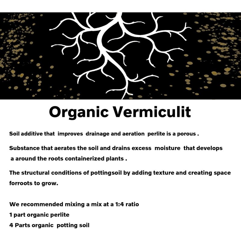 50 QT Professional Grade Horticultural Organic Vermiculite and Perlite (Vermiculite,