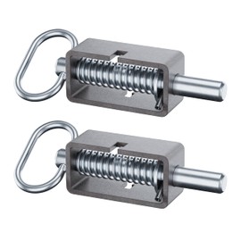 HAPPYGATE 5-1/8'' Heavy Duty Trailer Gate Latch, Universal Spring Latch Assembly, Weld-On Spring Loaded Latch, Trailer Latch Spring Latch Lock with Plain Tube for Tracks, Ramp Doors, Pack of 2