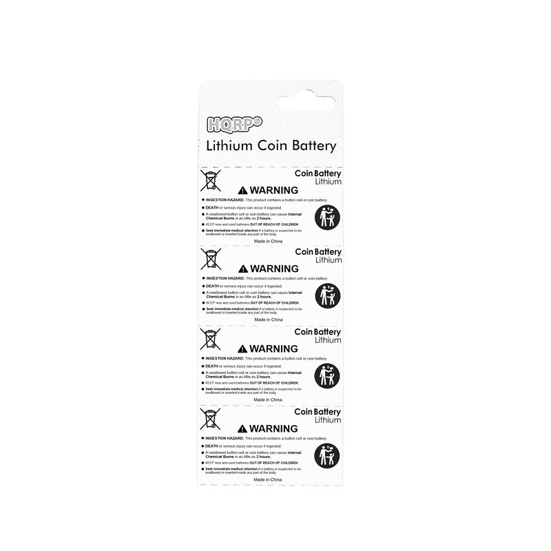 HQRP 4-Pack Lithium Battery Compatible with MyQ Garage Door Sensor