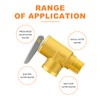 GASHER 1PCS Brass Temperature Pressure Relief Valve with 1/2" NPT