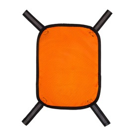 Blaze Orange Safety Panel,Blaze Orange Mesh Safety Panel with Reflective Strips,Orange Tent Backpack Cover Safety Panel,Outdoors Safety Panel for Field Hiking Camping Biking Traveling (L: 8"x20")