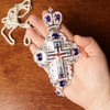 Needzo Eastern Orthodox Pectoral Cross, Catholic Church Service Supplies, 24