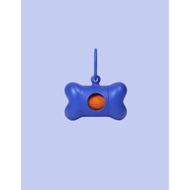 United Pets Dog Travel & Hygiene Bone Poop Bag Holder Classic Blue