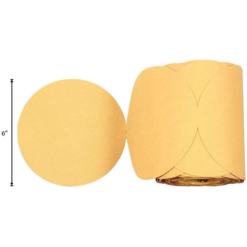 100pcs 6 Inch 180 Grit PSA Adhesive Sanding Disc Sandpaper