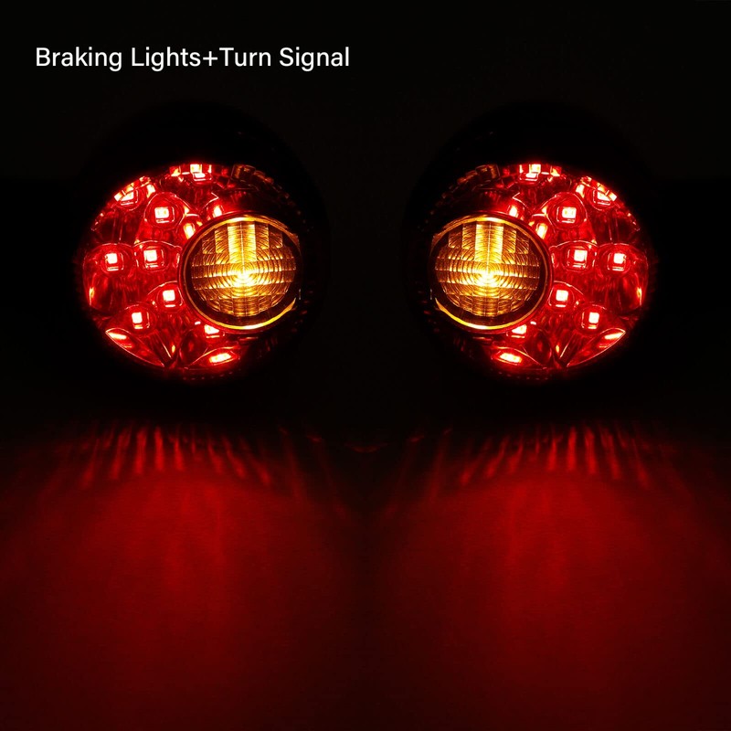 TCMT Rear Turn Signals Indicators LED Light Fit For Harley