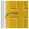 No Soliciting..Please and Thank You Front Door Vinyl Lettering Decal