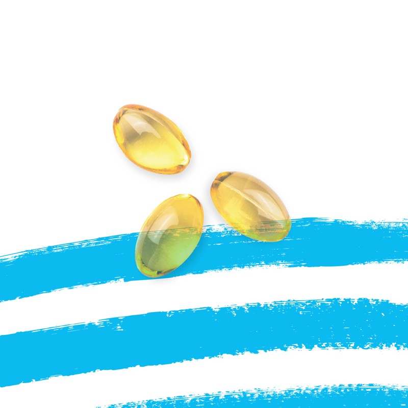Omega 3 Fish Oil Capsules 60 Pieces - Easy to