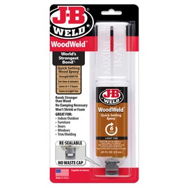 J-B Weld 50151 WoodWeld Epoxy Syringe - Light Tan -.85 fl. oz.