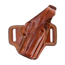 Galco Holsters Fletch High Ride OWB Belt Holster Compatible with Glock 48, 48 MOS | Smith & Wesson M&P 9mm Shield EZ, Right Hand, Tan Finish