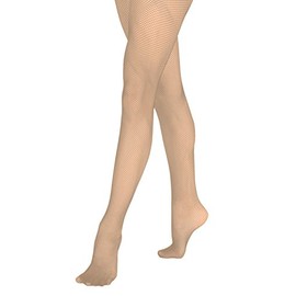 Grandeur Hosiery Girls' Kids Children's Seamless Fishnet Dance Ballet Tights Pantyhose Stockings Nude 12-14