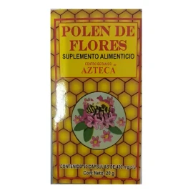 Polen De Flores 50 Capsulas 20 G Anemia Vitaminas Minerales                                                                                           