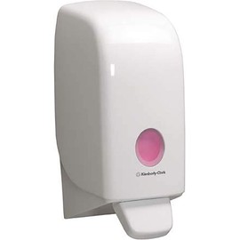 Aquarius soap dispenser 6948 - 1 x wall-mounted soap dispenser for hand soap, white (for 1 liter soap cartridges - dispenser comes without cartridge)