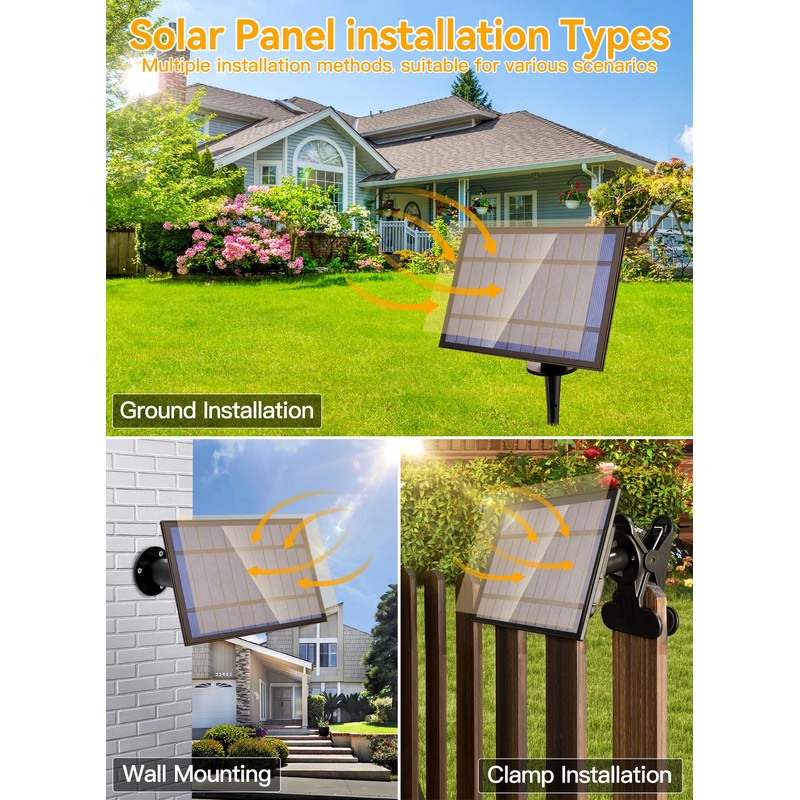Ollny 25+2 LEDs ST38 Solar String Lights for Outside, 50