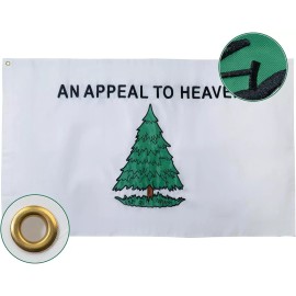 Valuebuy 3x5 Embroidered An Appeal To Heaven (New Version) 210D Flag 3'x5'