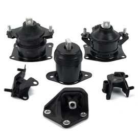 MOCA 6PCS Engine Motor & Trans Mount Set Fit 2003-2007 for Honda Accord 2.4L 2354CC 144Cu. in. l4 Gas DOHC Naturally Aspirated (Automatic)