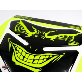 Motorcycle Tank Pad Neon Yellow Compatible with Yamaha 502860