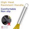 OYV Yellow Silicone Whisk, Professional Whisks For Cooking Non-Scratch, Stainless