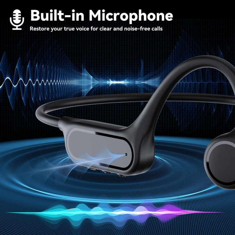 Opinta Swimming Headphones, IPX8 Waterproof Bone Conduction Headphone Wireless Underwater