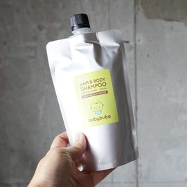 babybuba Organic Baby Shampoo, Hair & Body, Foam Type, Baby Skin Care, Whole Body, Relaxing Effect, Made in Japan (Can be Used for Newborns) [Refill]