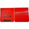 BST BSSP 2PCS Universal Red Mud Flaps 24"x24", Straight Heavy