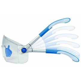 Delta Plus LIPARI2 CLEAR Safety Glasses, Adjustable Vine Length, Polycarbonate SLR Transparent Lens, Anti-Fog Treatment, Free Size