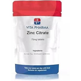 VITA PHARMA Zinc Citrate 75mg 365 Tablets
