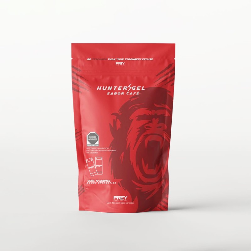 Hunter Gel Sabor Caf Energtico Semilquido con Electrolitos Bolsa con