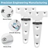 RiaYer Heavy Duty 316 Stainless Steel T Hinges, Marine Grade,