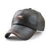 CHENNUO PU Leather Baseball Cap Men's Baseball Cap Outdoor Winter