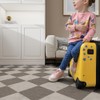 auxua Caramel‌ Vinyl Checked Flooring Roll – Small Size (15.7”