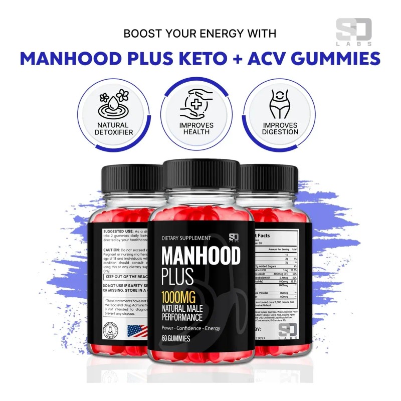 2p Gomitas Manhood Adultos Hombre 60 Unidades