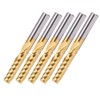 5pcs Professional CNC End Mill Metal Spiral Router Bit Milling